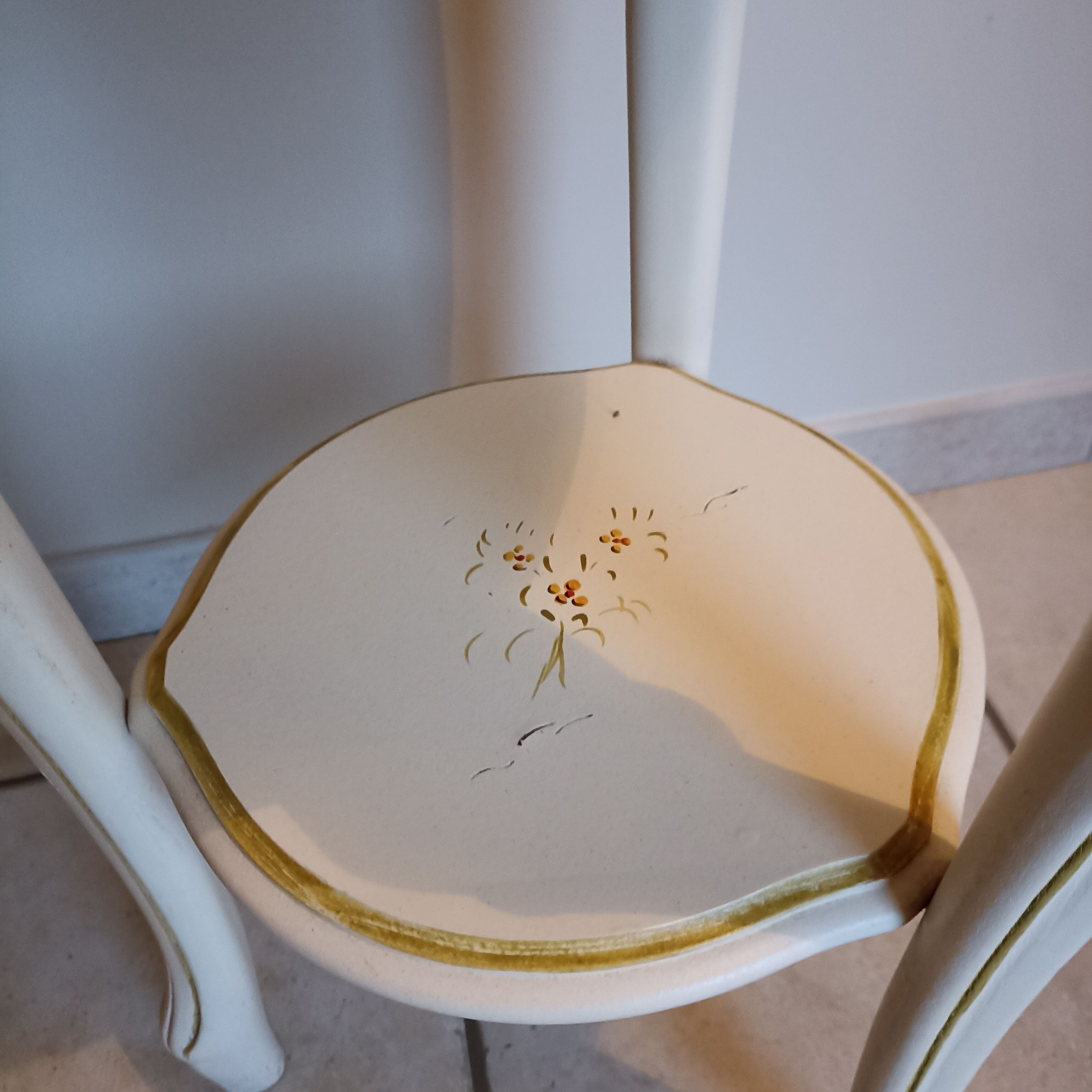 Painted wood harness