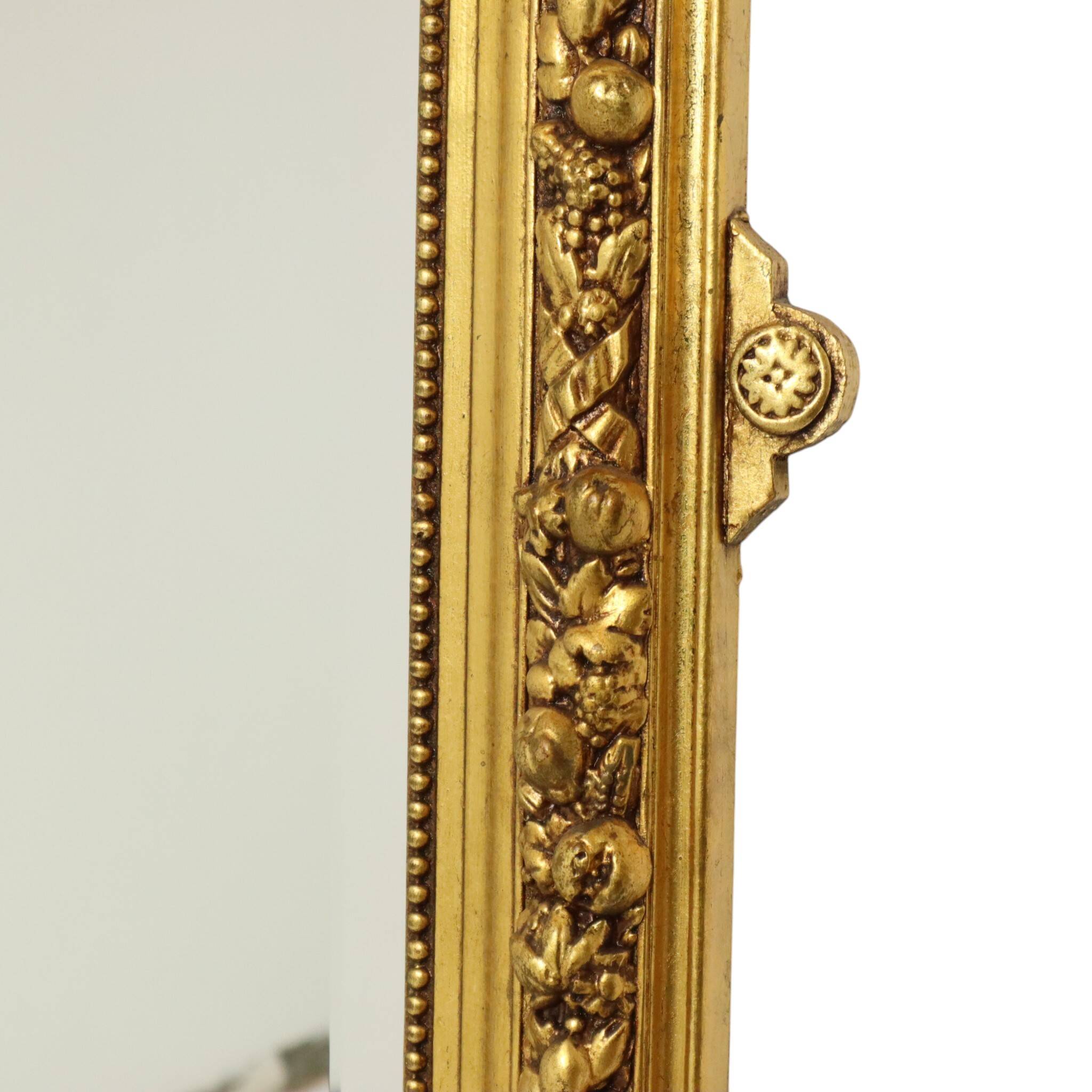 Miroir biseauté doré français antique XL