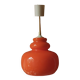Suspension en opaline orange, années "60/70"