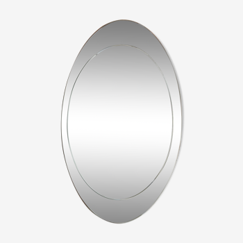 Miroir oval de salle de bain 93x58cm