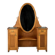 Antique Wooden Vanity, 1920s, Czechoslovakia