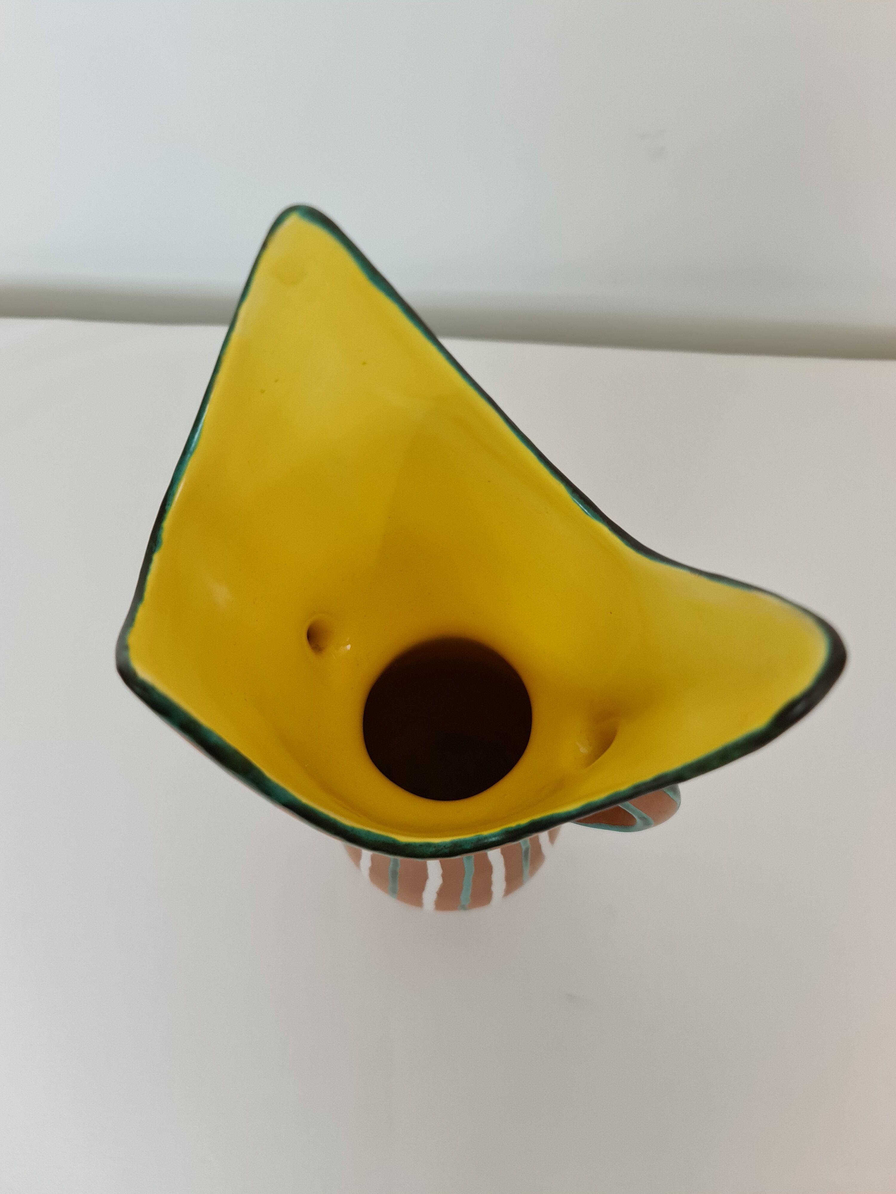 Gabriel Fourmaintraux 2-handle ceramic vase 1960