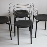 Steel wire and foam "Delfina" dining chairs by Giuseppe Raimondi for Tetide Italy, 1987.