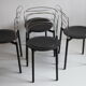 4 chaises « Delfina » de Giuseppe Raimondi pour Tetide Italie, 1987
