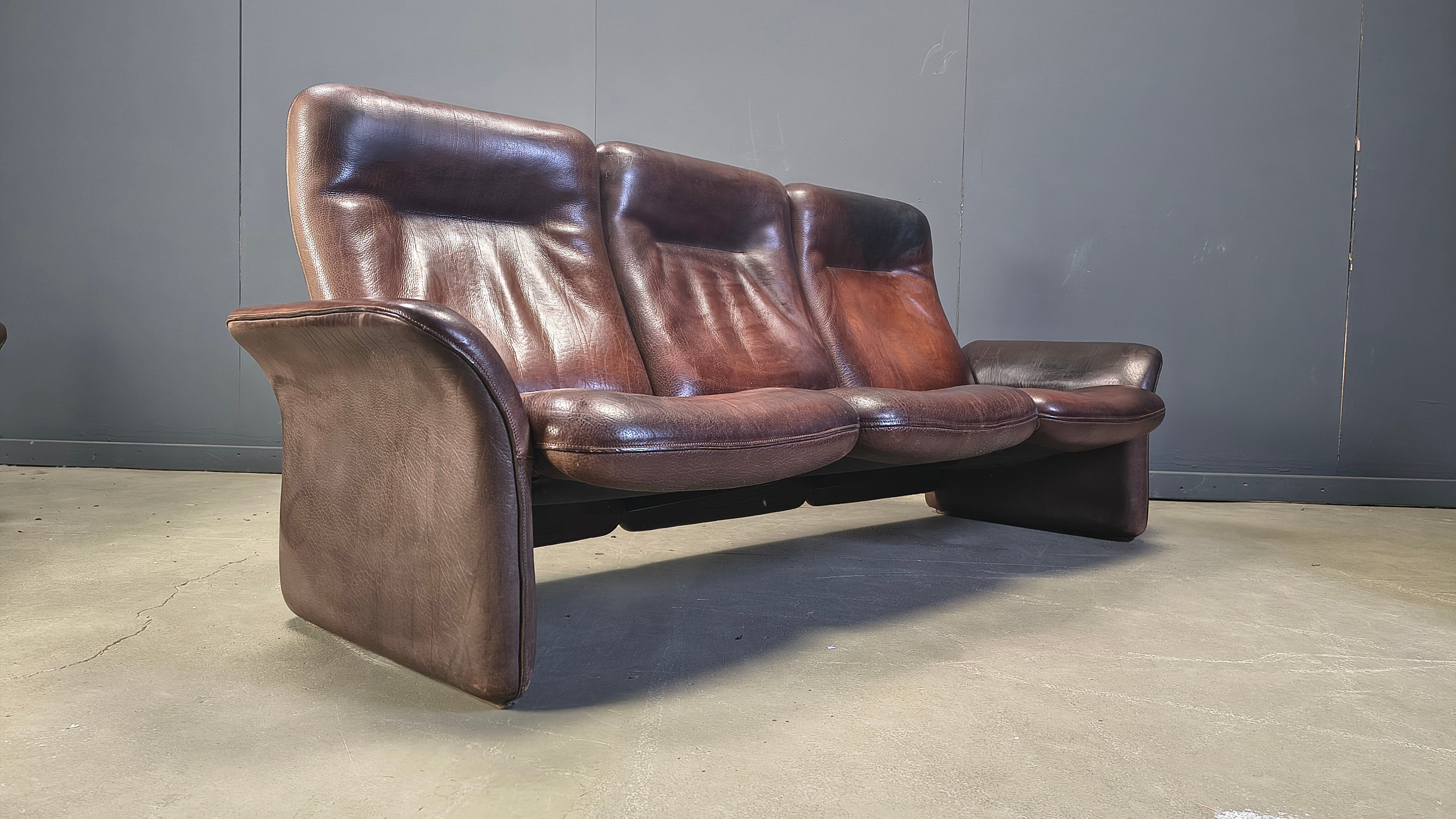 Vintage DS 50 sofa set by Desede, 1970s