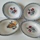 4 deep plates Digoin Sarreguemines – models Marinette & Adèle