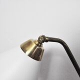 Swedish Table Lamp in Brass and White Metal, EWÅ Värnamo, 1950s
