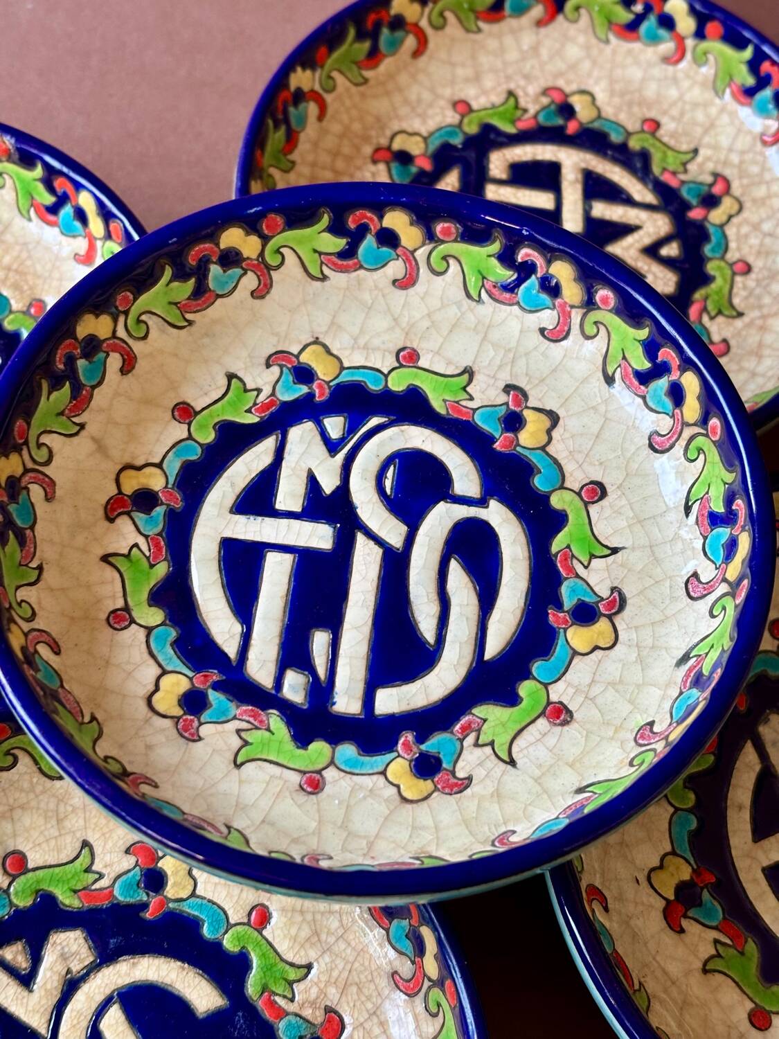 Longwy Enamel Bowls