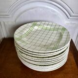Lot of 12 Gien dessert plates