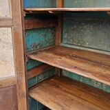 Ancien vaisselier Art déco en teck birman