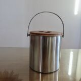 Ice bucket by Arne Jacobsen, Stelton Denmark, first edition 1960