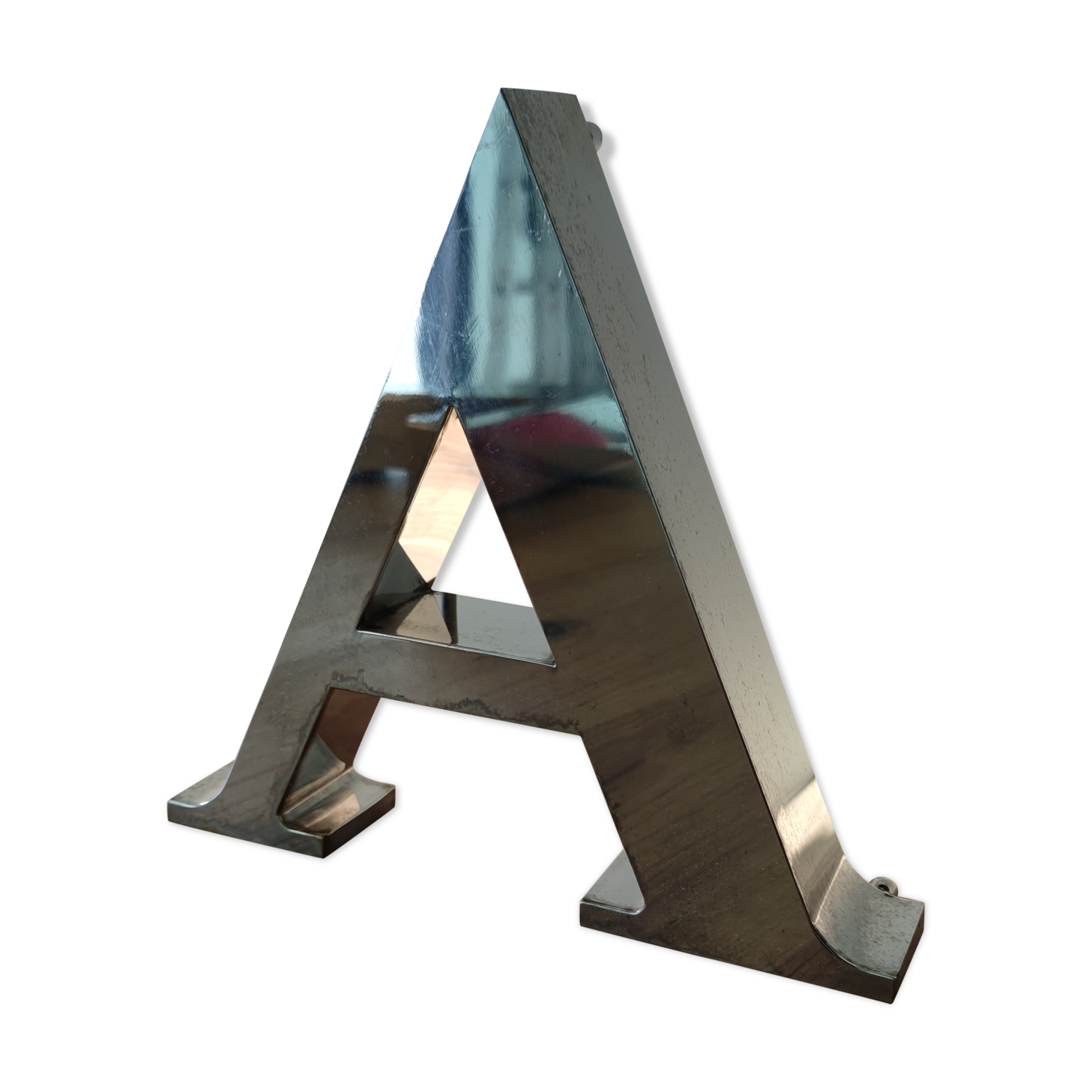 Letter A of commercial sign