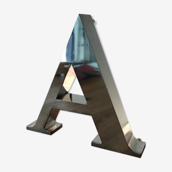 Letter A of commercial sign