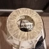 Bedside lamp lace and wood