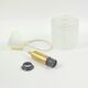 Scandinavian Glass & Brass Pendant Light by Fagerlund for Orrefors, 1960s