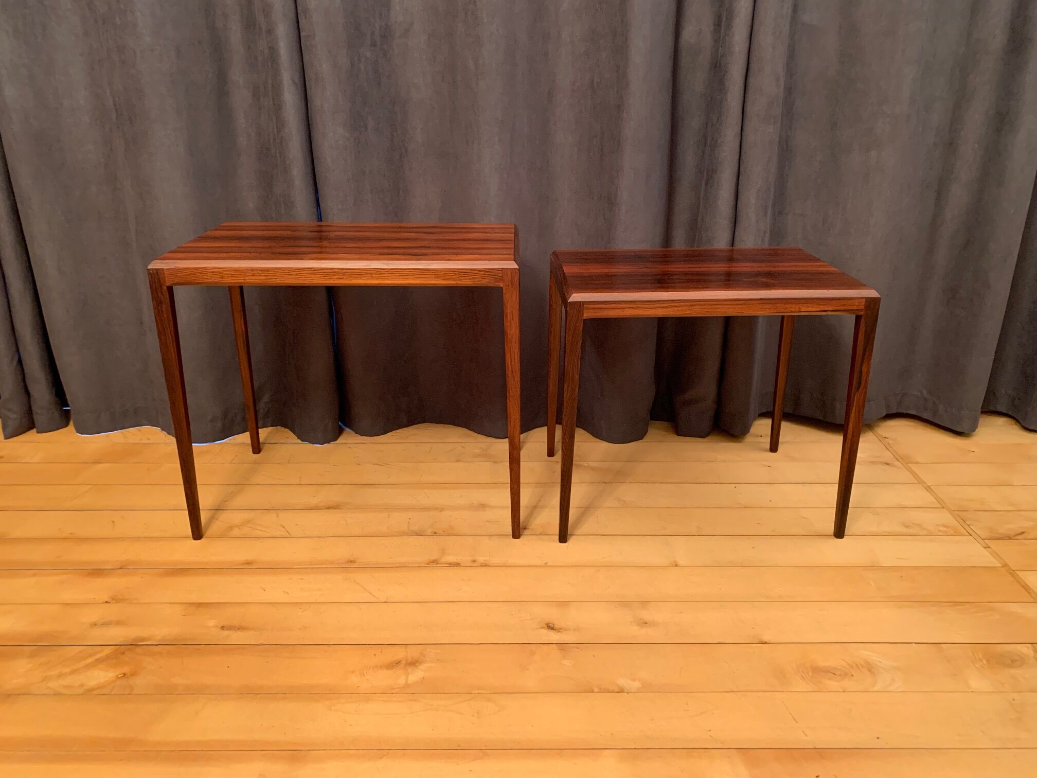 Paire de tables par Johannes Andersen, CFC Silkeborg, Danemark, années 1960