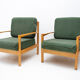A pair of mid century Scandinavian style armchairs, 1970´s