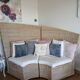 Wicker decorative armchair
