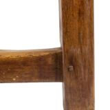 Brutalist style table, or desk, in beech. Circa 1900