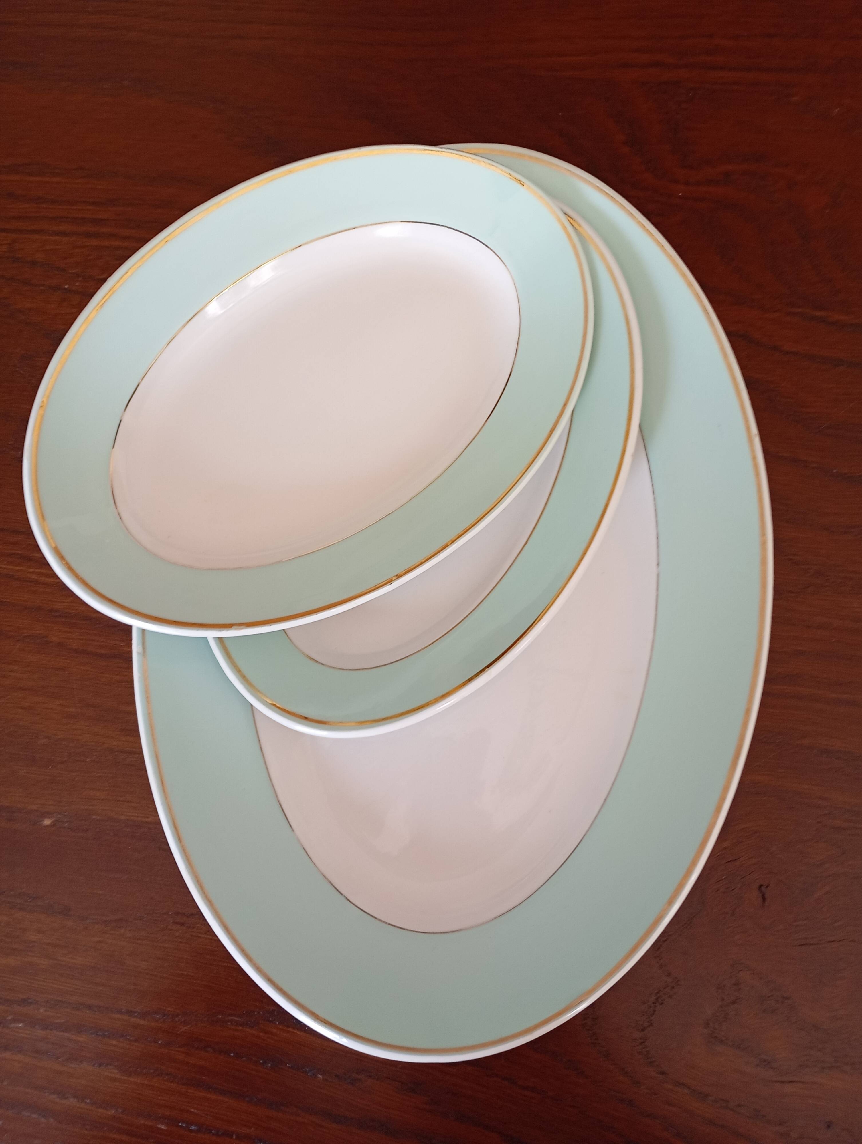 Oval dish and serving bowls "Meudon" K&G Lunéville