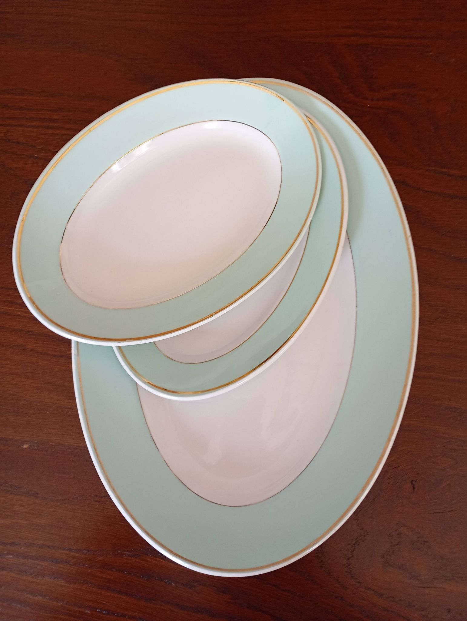 Plat ovale et raviers "Meudon" K&G Lunéville
