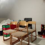 Suite of 4 Baumann sleigh chairs