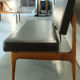 Sofa by Anonima Castelli in teak and skai, 1950s