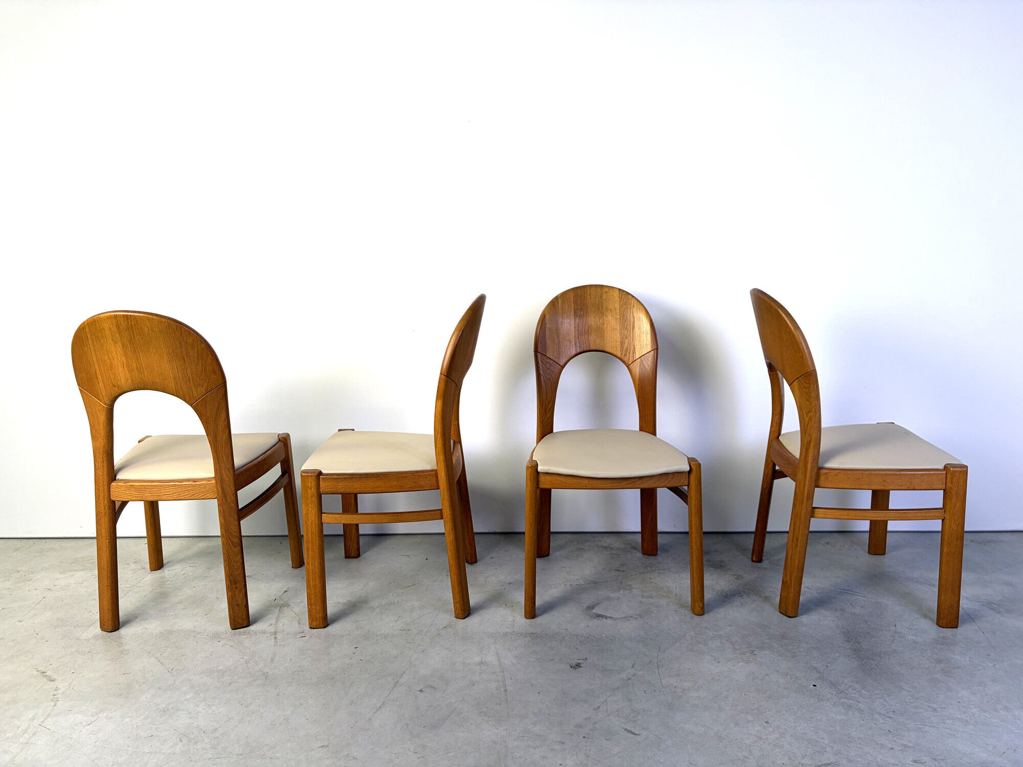 Vintage Danish oak dining chairs, 1970s