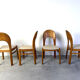 Vintage Danish oak dining chairs, 1970s