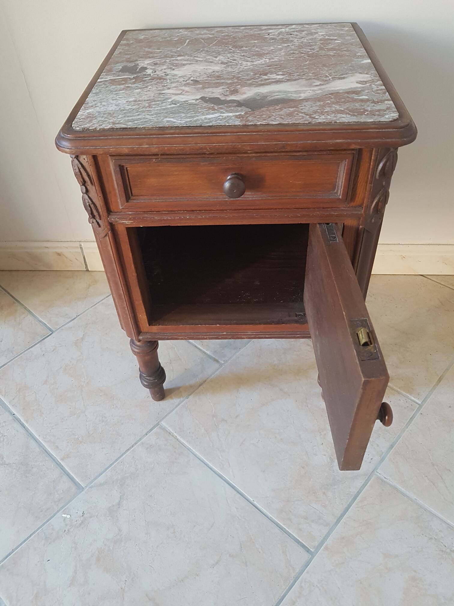 Bedside table, old night table