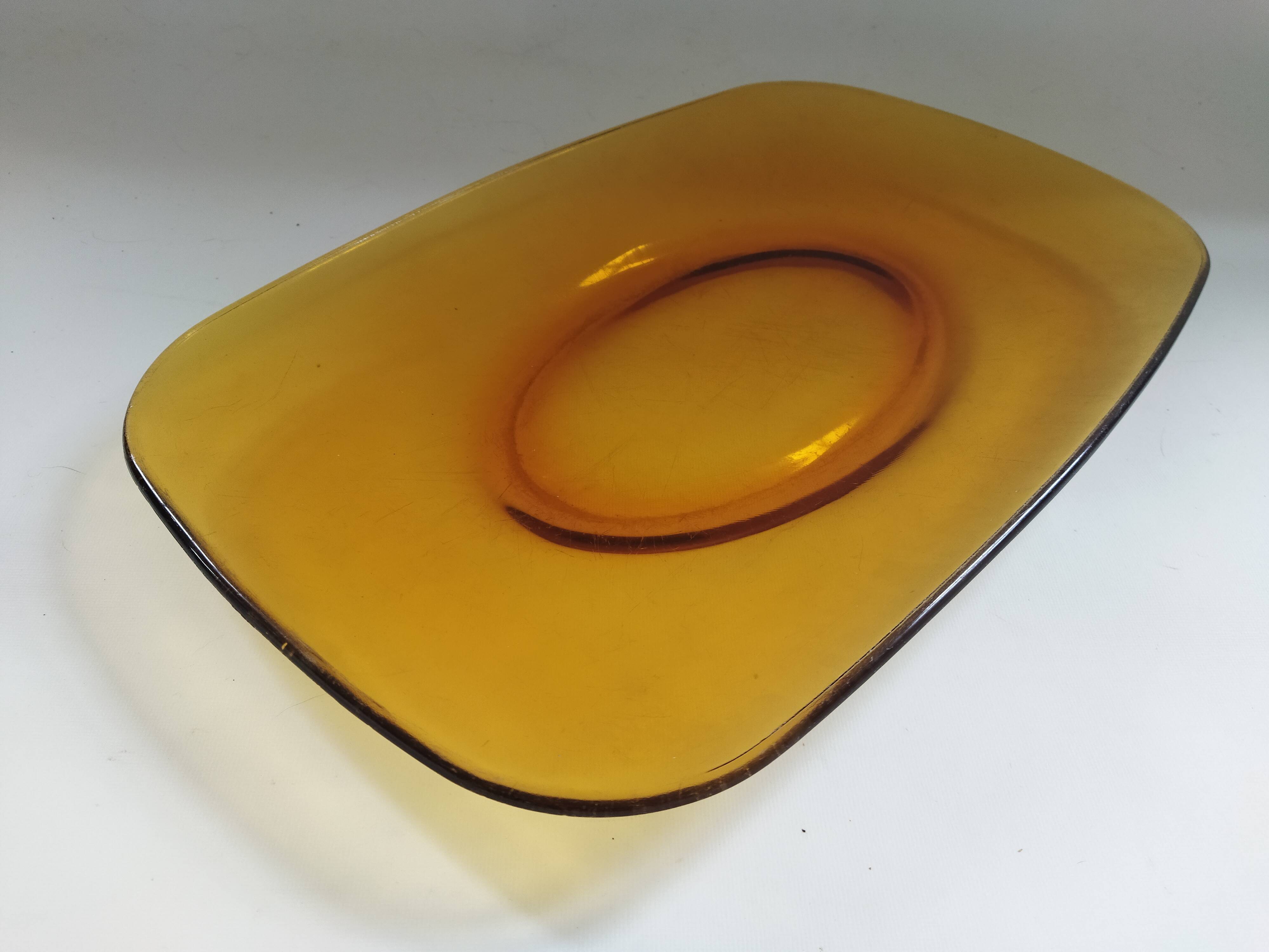 Vereco rectangular amber dish