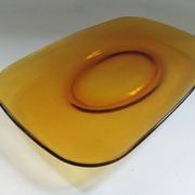 Rectangular plate Vereco amber