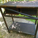 Bamboo and rattan console dressing table