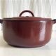Enamelled cast iron casserole by Godin model n°9p – 40s/50s