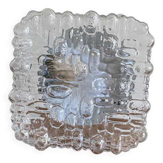 Small minimalist glass wall light ceiling lamp 1970 1980