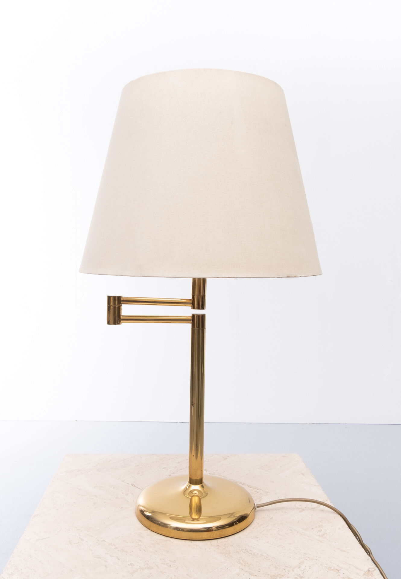 Solken Leuchten Brass Table Lamp, 1970s