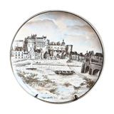 Art Deco decorative dish Creil and Montereau Choisy-le-Roi Château d'Amboise