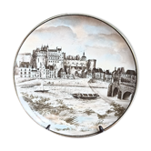 Plat décoratif art déco Creil et Montereau Choisy-le-Roi Château d'Amboise