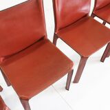 Cab 412 + 414 Dining Chairs by Mario Bellini for Cassina, Italy, Set of 5