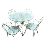 Wrought iron garden table