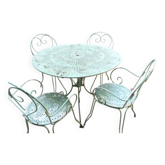 Table de jardin fer forgé