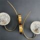 Pair of vintage gold wall sconces, France