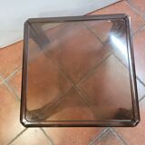 Smoked plastic coffee table