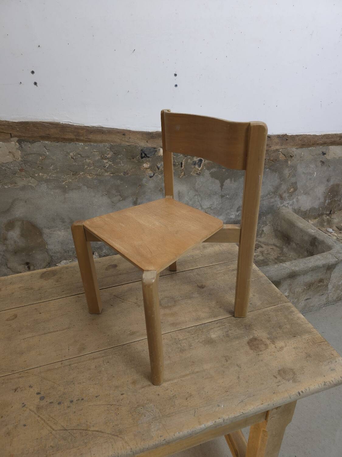 Wooden children's chair