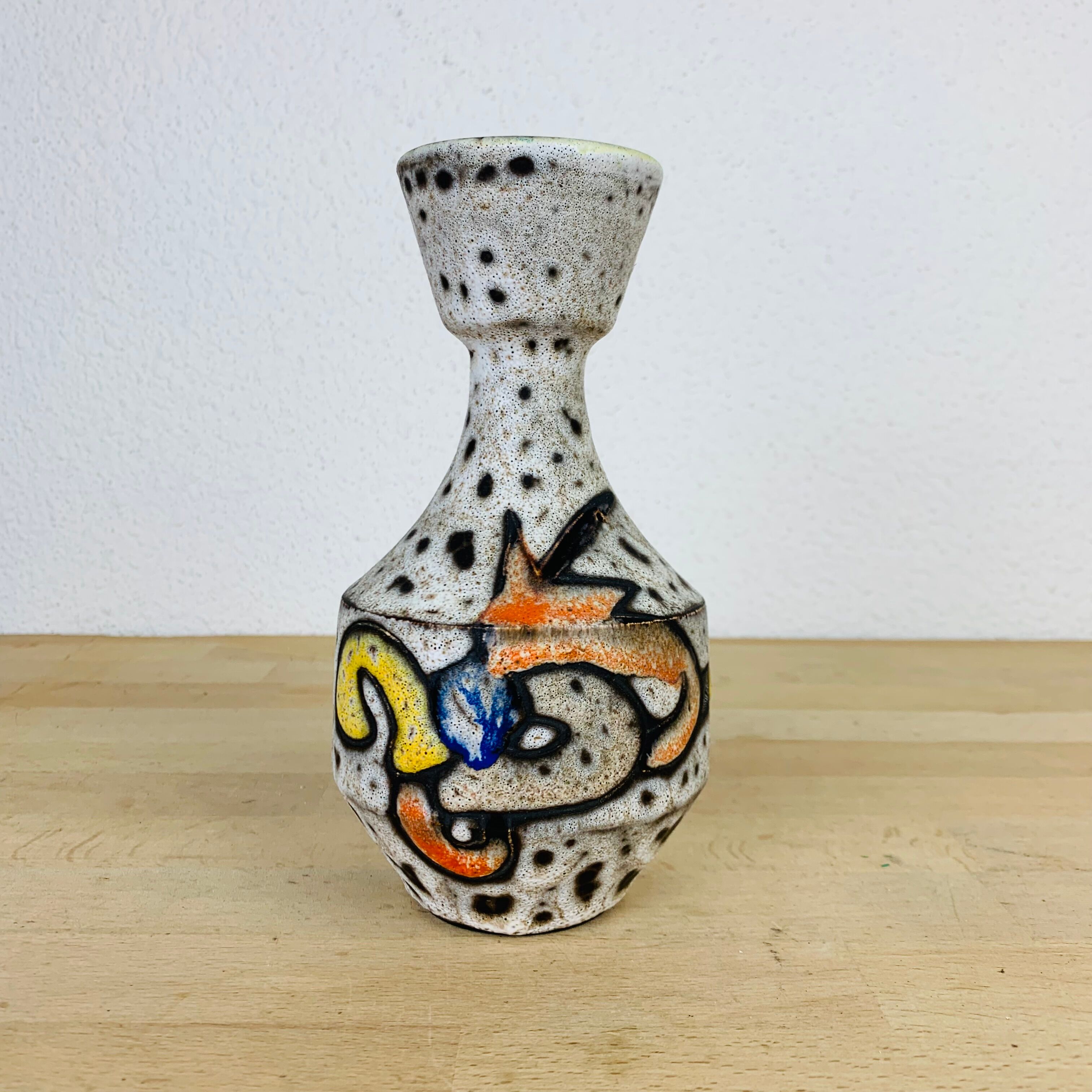 Vase signed Marius Bessone ceramic Vallauris