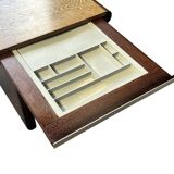 Vintage executive desk - large desk wenge 70s design