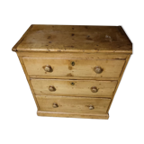 Solid pine chest of drawers