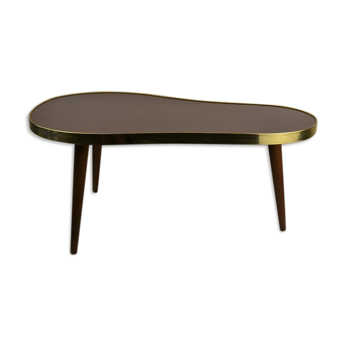 Coffee table tripod bean in formica, vintage 1960
