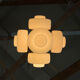 Midcentury chandelier, Napako, 1960