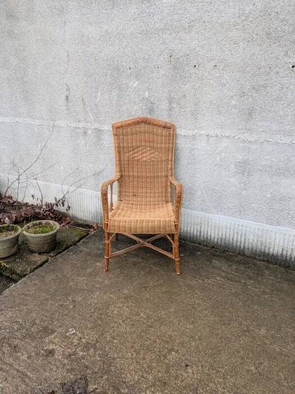 Fauteuil en osier
